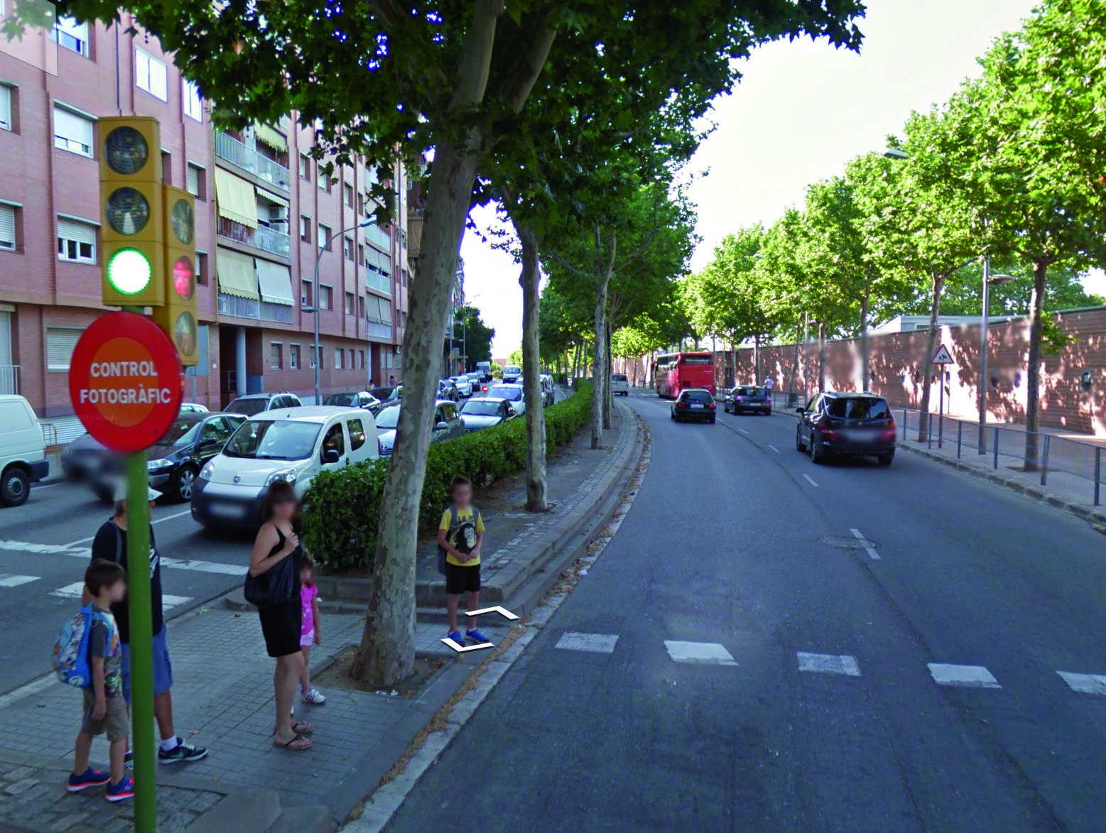 La ronda del Cros, captada por Google Maps