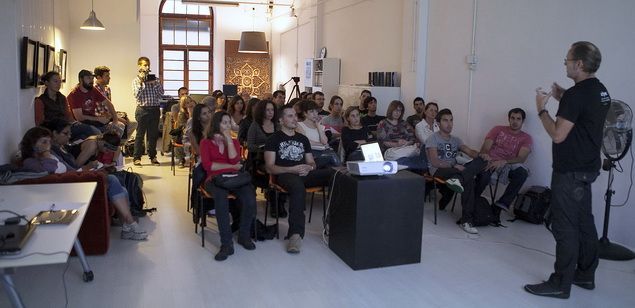 Participants al taller de retrat 