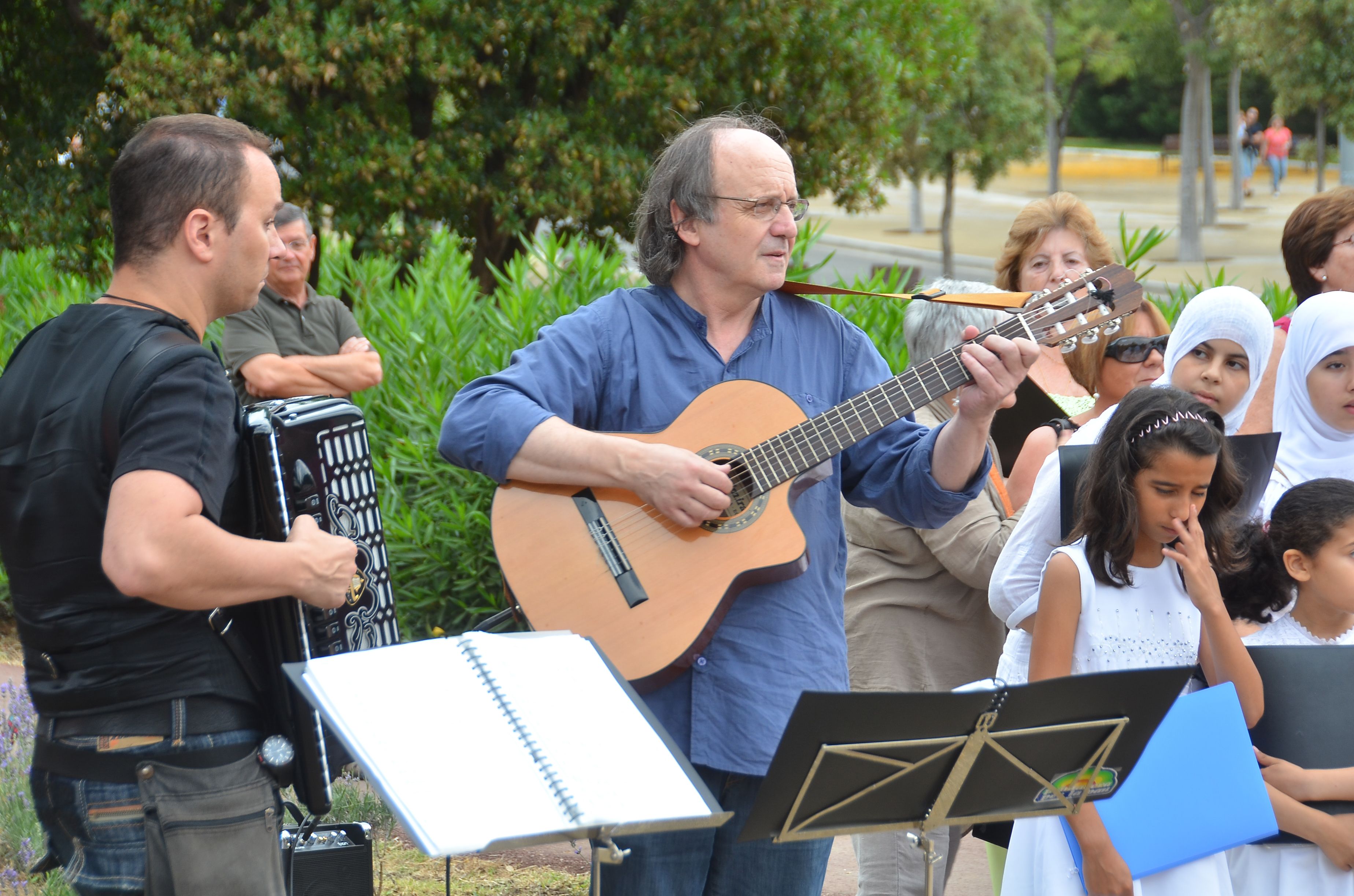 Genís Mayola, uno de los rapsodas del acto
