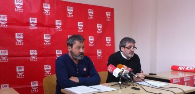 Juan Sánchez i Lluis Torrents en la roda de premsa Juan Sánchez i Lluis Torrents en la roda de premsa