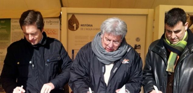De Dòria, a l'esquerra, en una fotografia d'arxiu De Dòria, a l'esquerra, en una fotografia d'arxiu