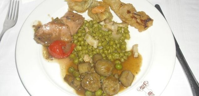 Un dels plats que es van servir al sopar de la Pesolada