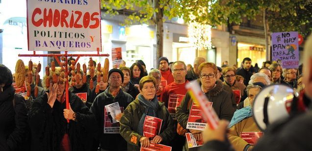 Manifestación de afectados por las preferentes Manifestación de afectados por las preferentes