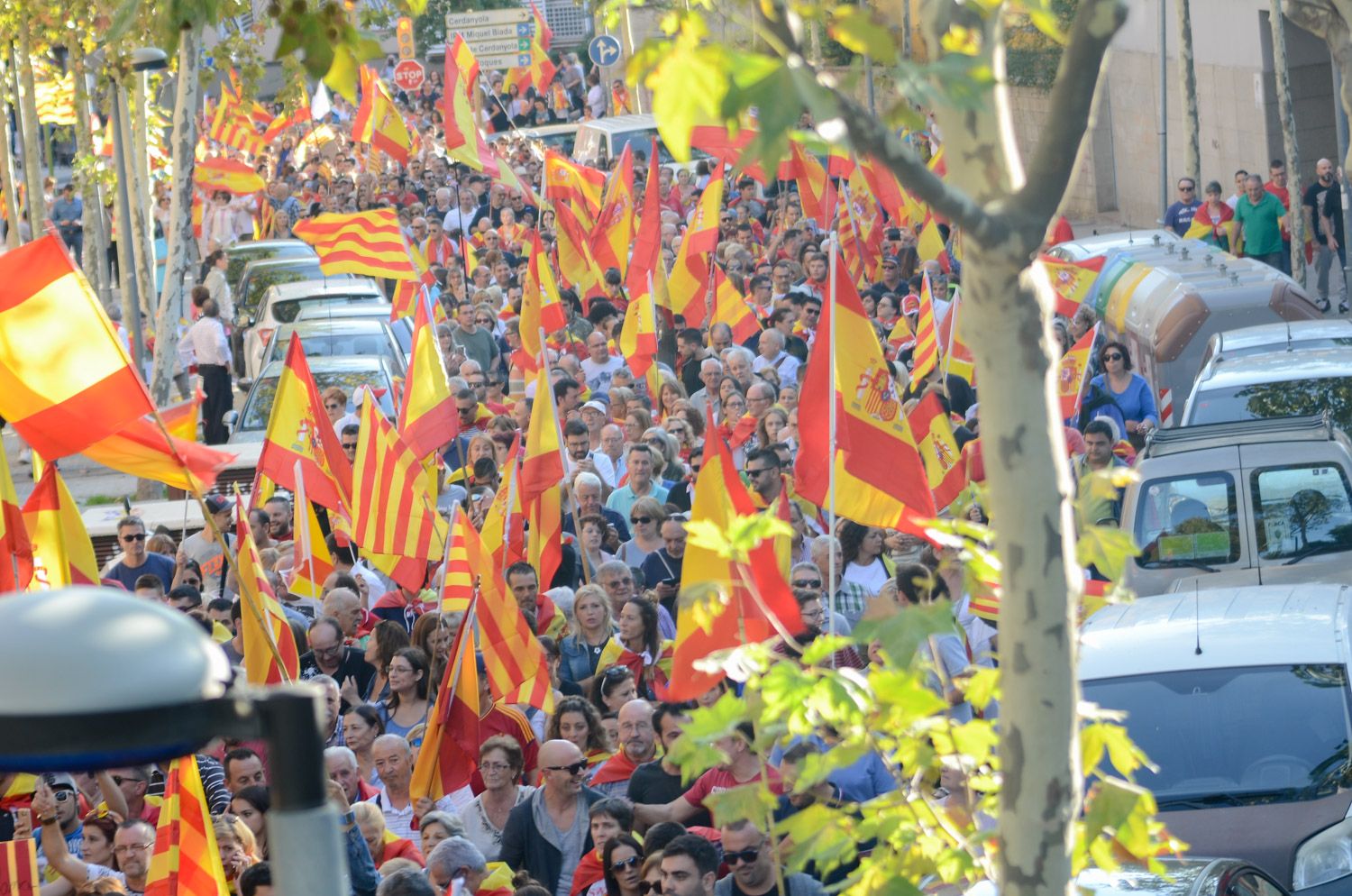 Manifestació per a la unitat d'Espanya. Foto Joan G.Jané