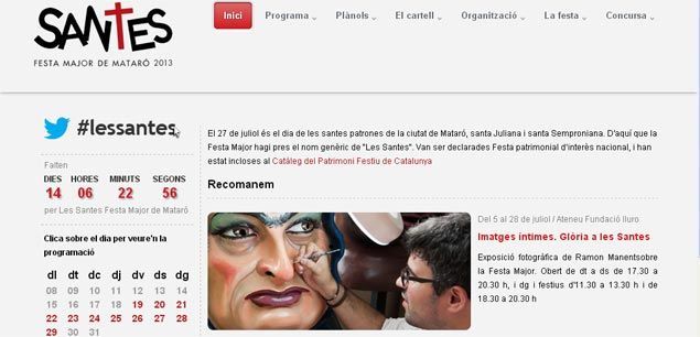 La web de la festa major La web de la festa major