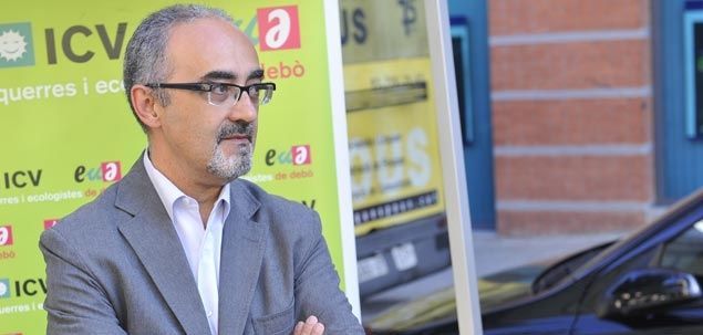 El líder del grupo de ICV, Esteve Martínez