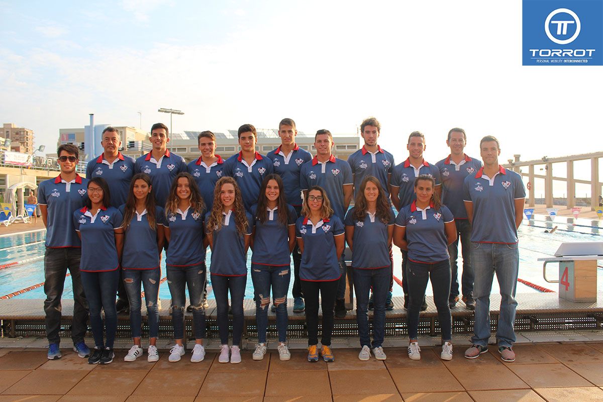 L'equip de natació.