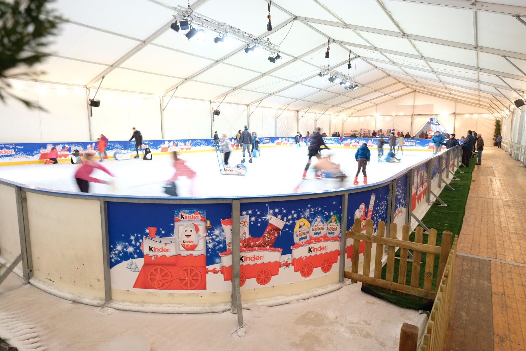 La pista, el año pasado. Foto: Kinder Ice