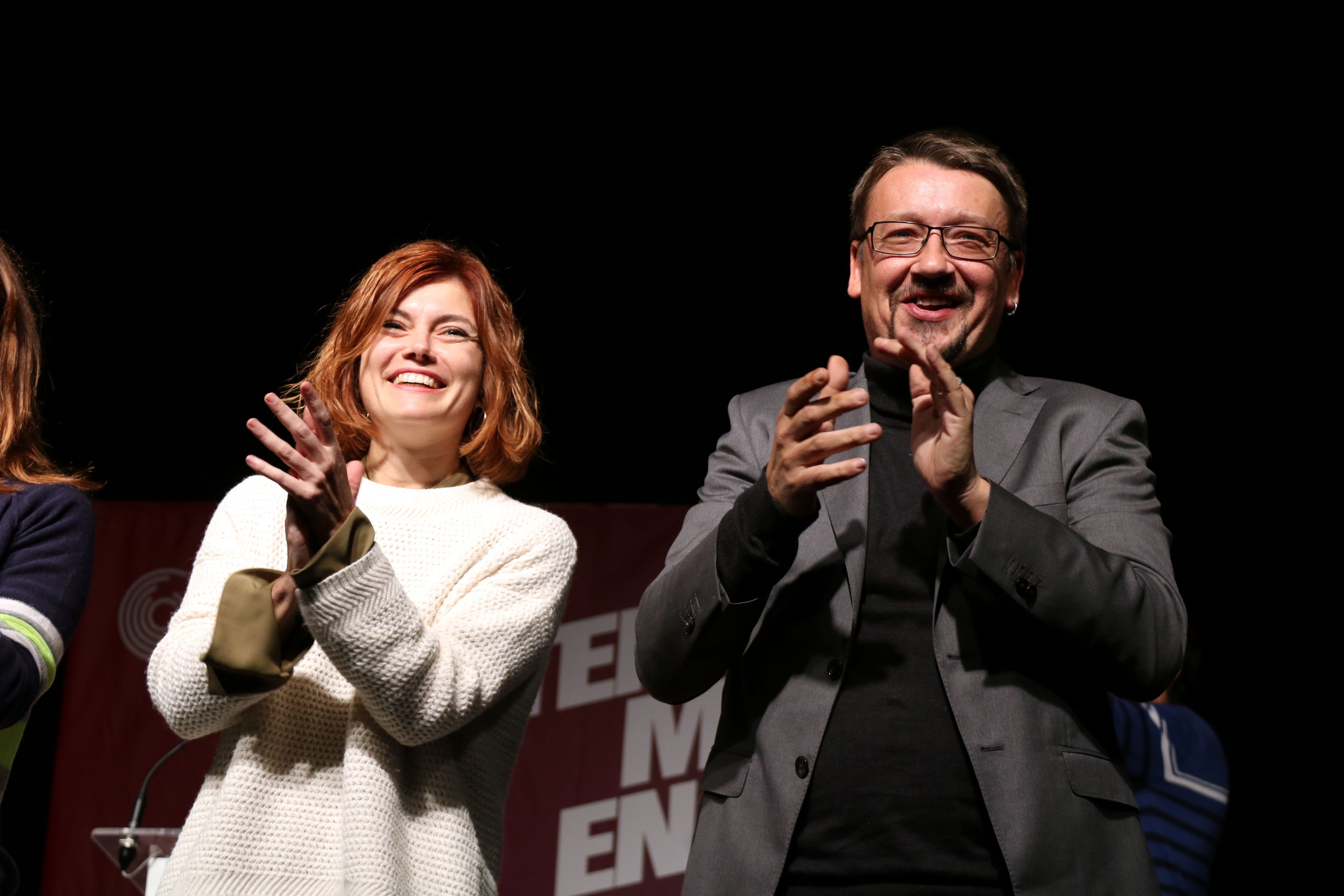 Domènech, amb Elisenda Alamany. Foto: ACN