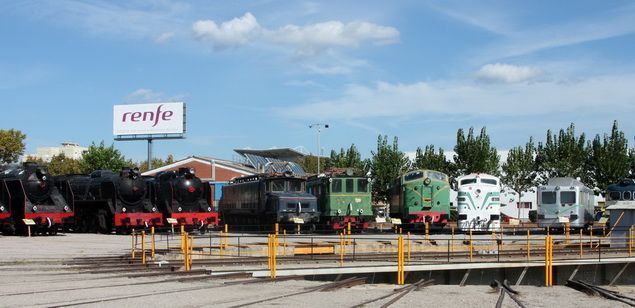 Espai de la rotonda del Museu del Ferrocarril que s'ha rehabilitat