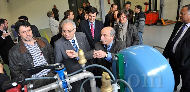 El día de la inauguración de la nueva sede de MESSA, en 2011
