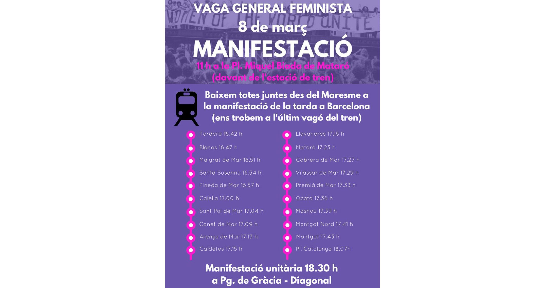 Convocatoria del Comité de Huelga Feminista del Maresme