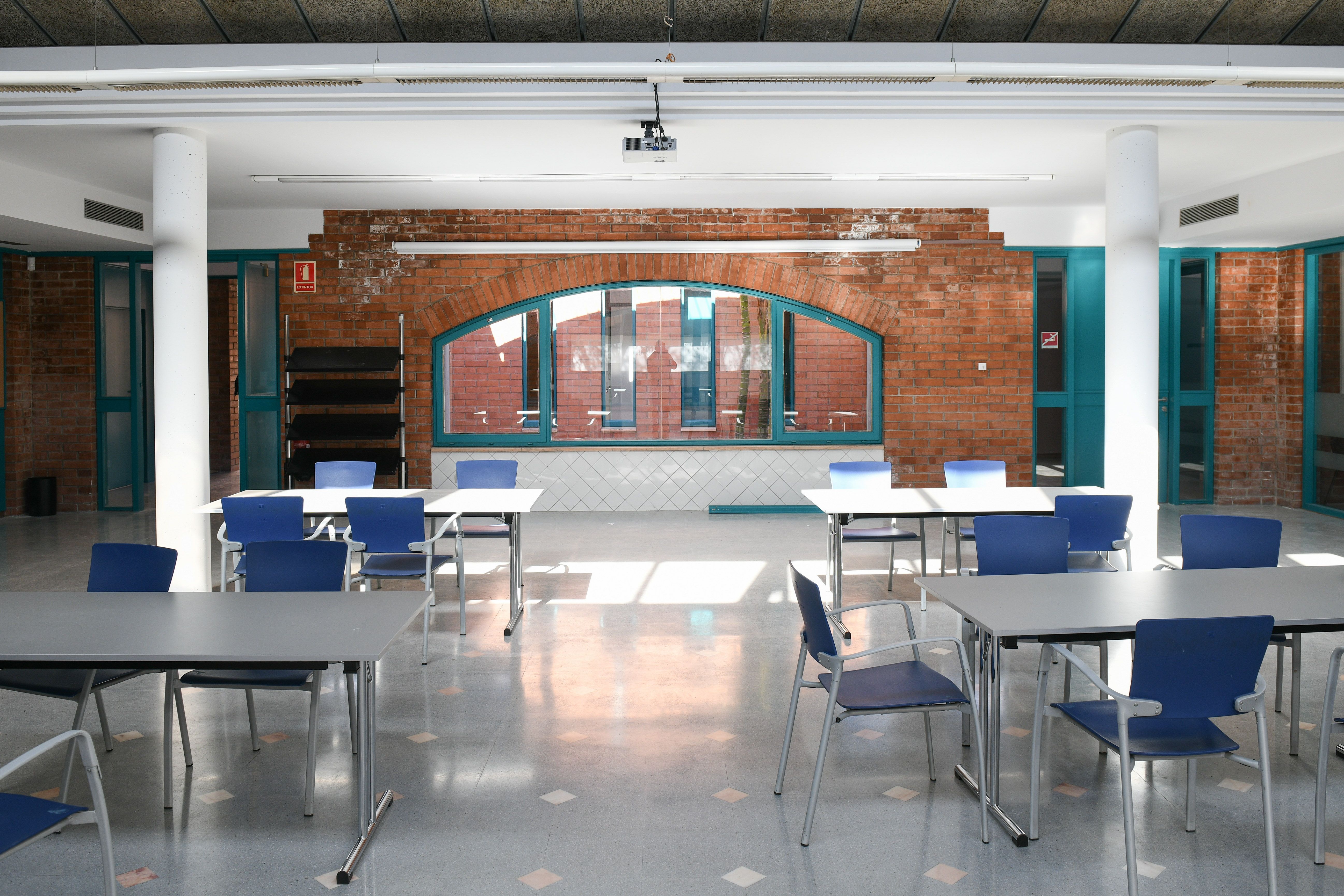 Interior de l'equipament. Foto: R. G. 