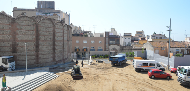Obras en el Patio, a principios de semana Obras en el Patio, a principios de semana