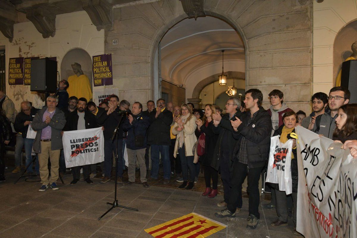 Representants dels grups, en una manifestació recent