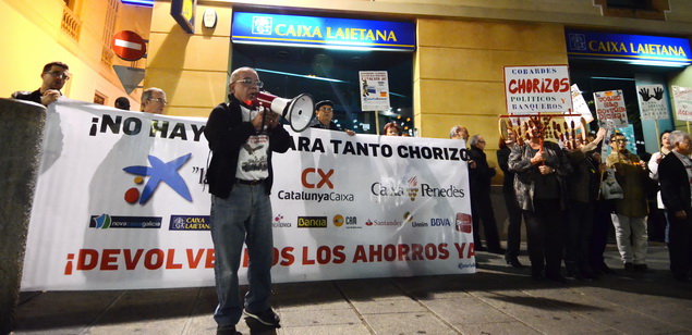 Protesta de afectados por las Preferentes Protesta de afectados por las Preferentes