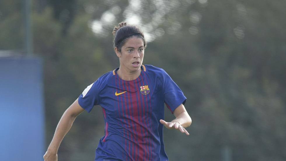 La jugadora mataronina. Foto: FCB