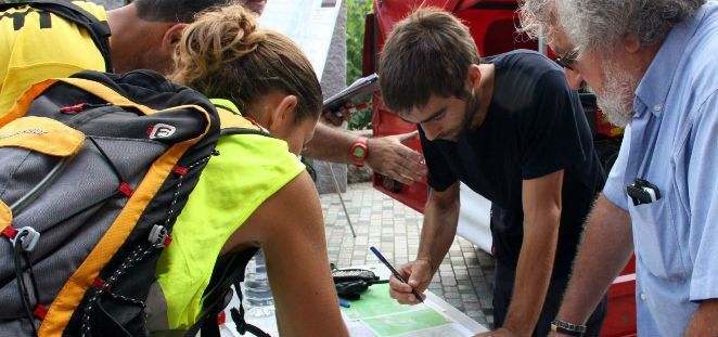 Participants a l'operatiu de recerca que s'ha realitzat diumenge a Òrrius