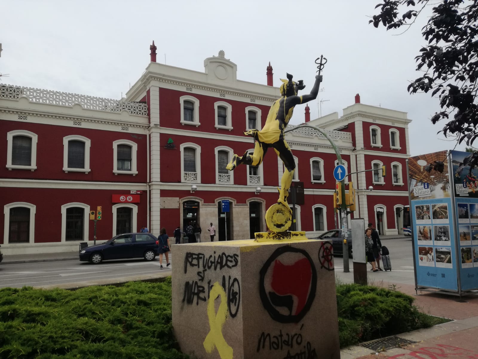 Así ha quedado el monumento.