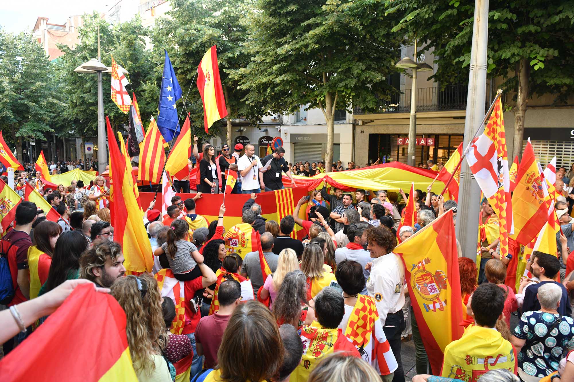 Manifestación españolista. Foto: R.Gallofré