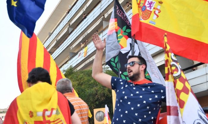 Manifestació espanyolista. Foto: R.Gallofré