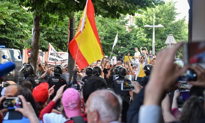 Manifestació espanyolista. Foto: R.Gallofré