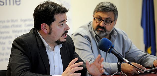 Penela (izquierda) con Quim Fernàndez
