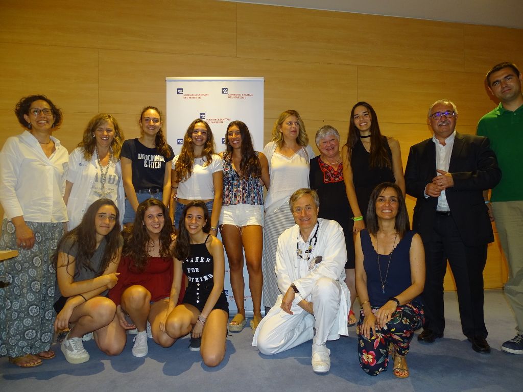 Algunes de les voluntàries a l'Hospital.