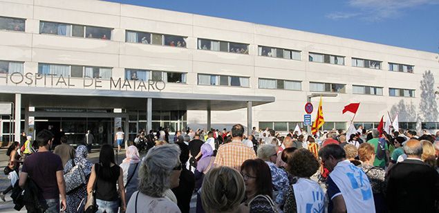 Movilización ante el Hospital, el mes de junio pasado