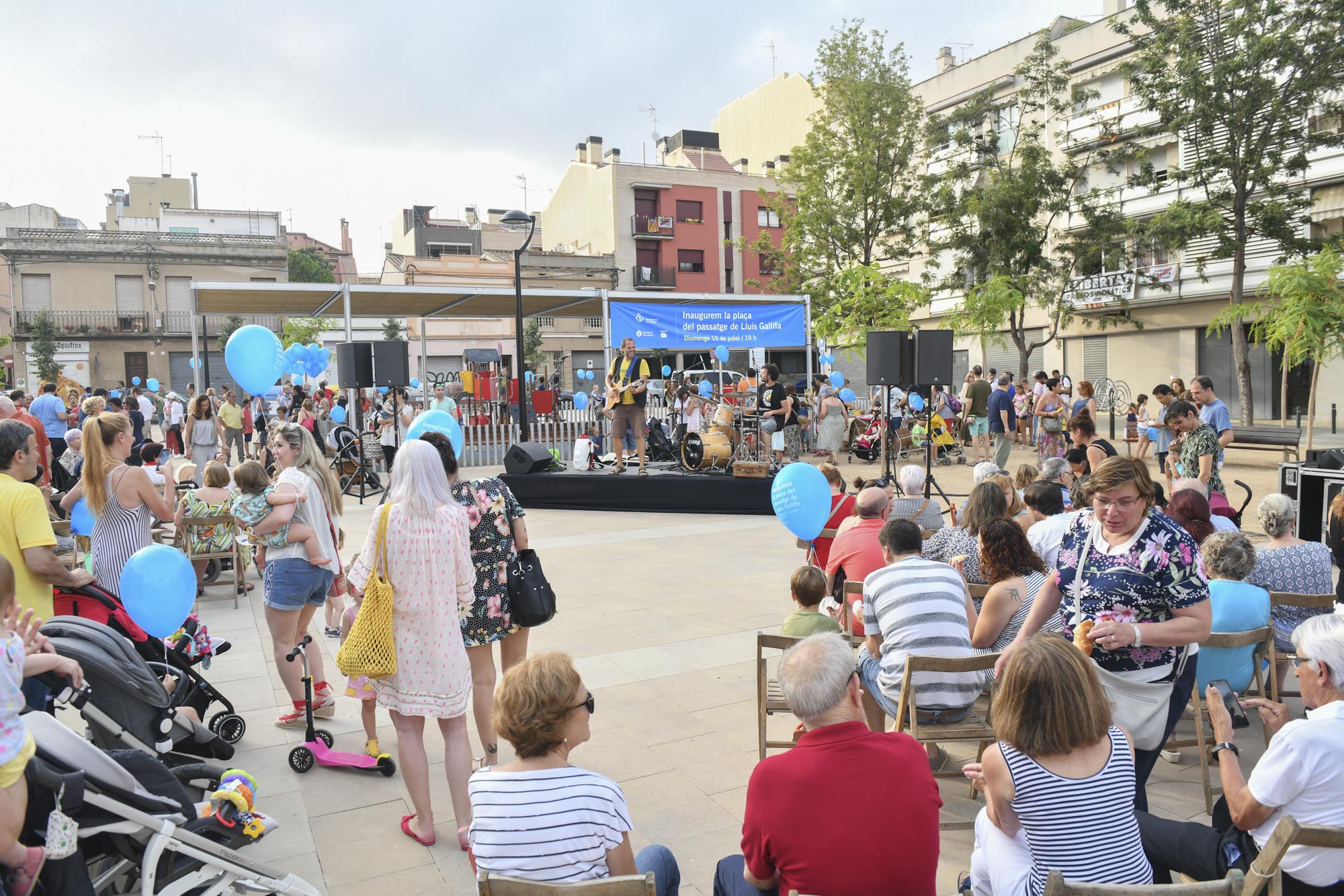 Un instante de la inauguración.