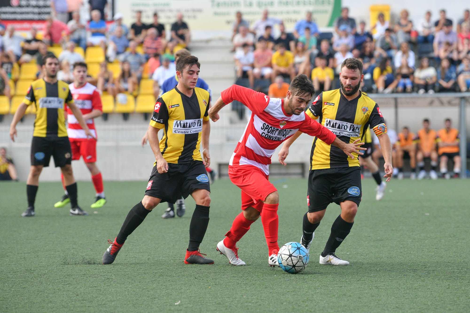 Un partit del CE Mataró aquesta temporada. Foto: R.Gallofré