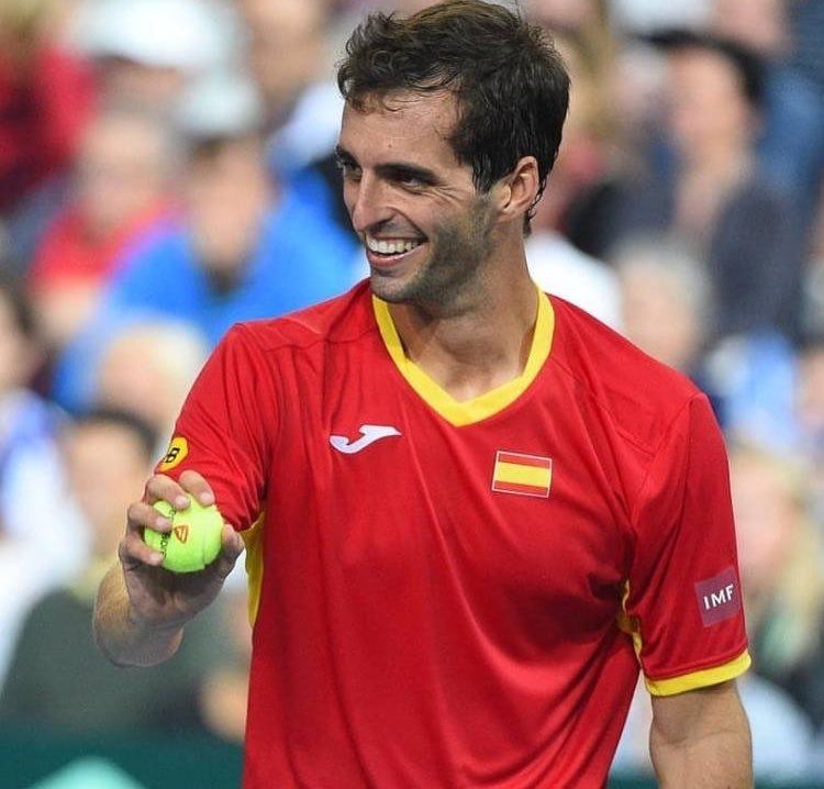 Albert Ramos a Davis Cup. Foto: @albertramosvinolas