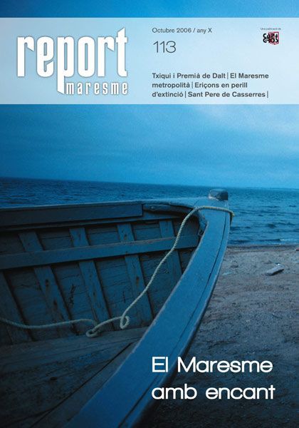 Una prova de portada de Report Maresme.