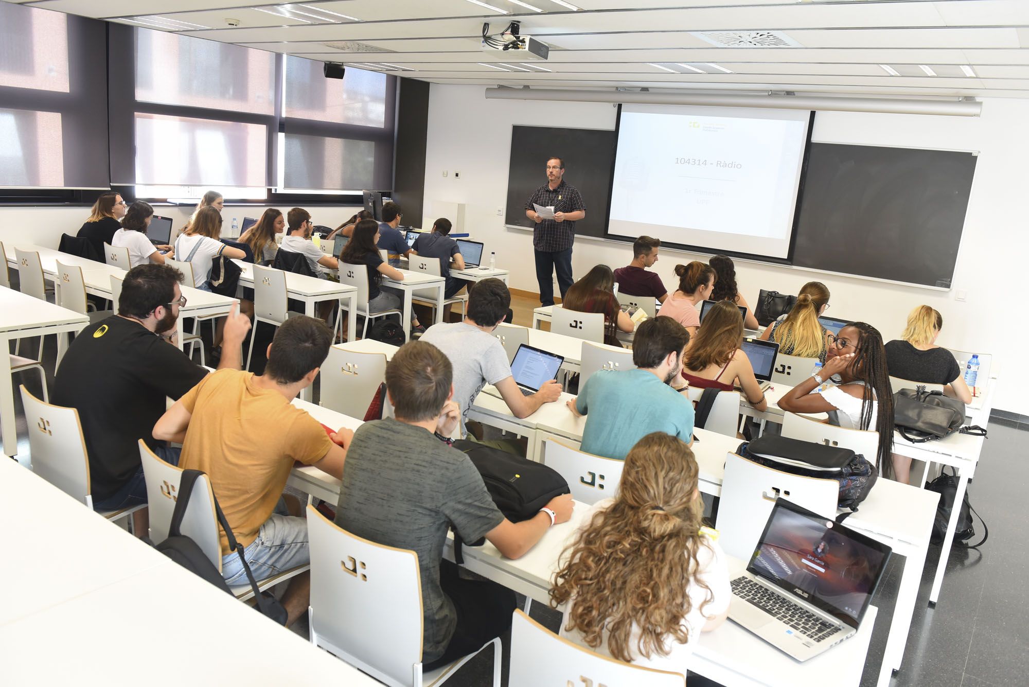 Una aula del TecnoCampus. Foto: R.Gallofré