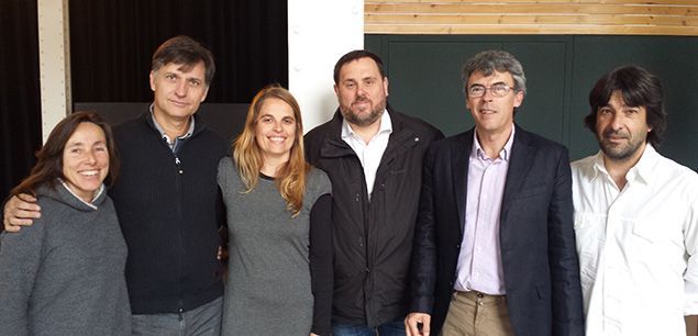 Els cinc primers de la llista d'ERC, amb Oriol Junqueras Els cinc primers de la llista d'ERC, amb Oriol Junqueras