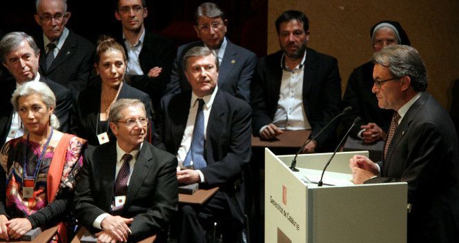 Pera, en primer plan, con el resto de premiados Pera, en primer plan, con el resto de premiados