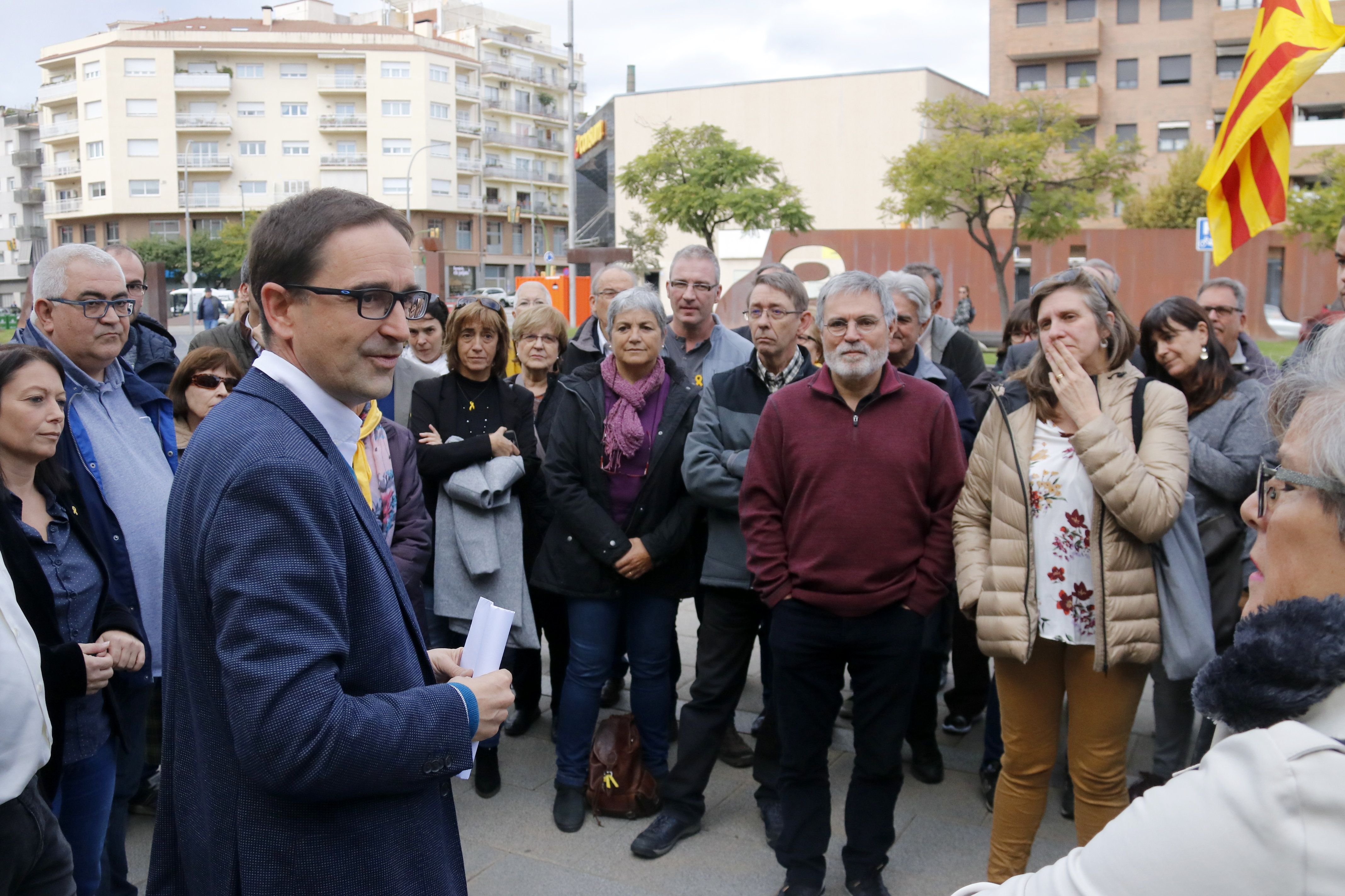 L'alcalde de Dosrius, Marc Bosch, davant dels jutjats de Mataró. Foto: ACN L'alcalde de Dosrius, Marc Bosch, davant dels jutjats de Mataró. Foto: ACN