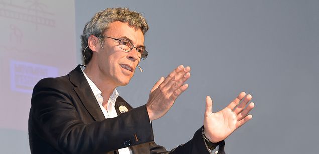 Teixidó durante el acto central de ERC
