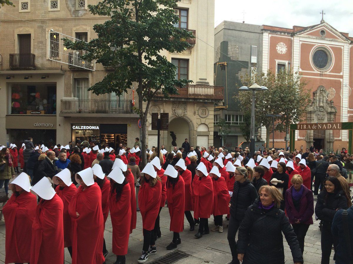 L'acció del dia 25. Foto: Ajuntament de Mataró