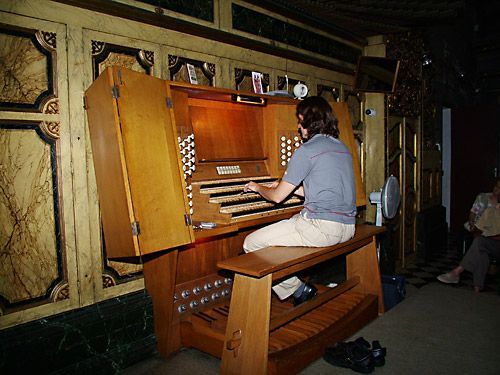 Raul Prieto al  Órgano de Santa Maria