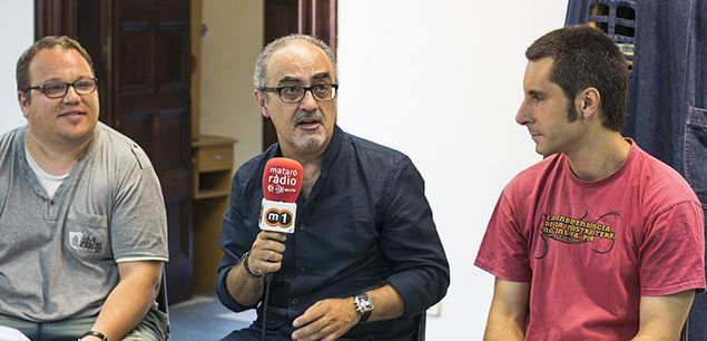 Martínez (centre) y Cuéllar (derecha), durante la presentación del FIRME