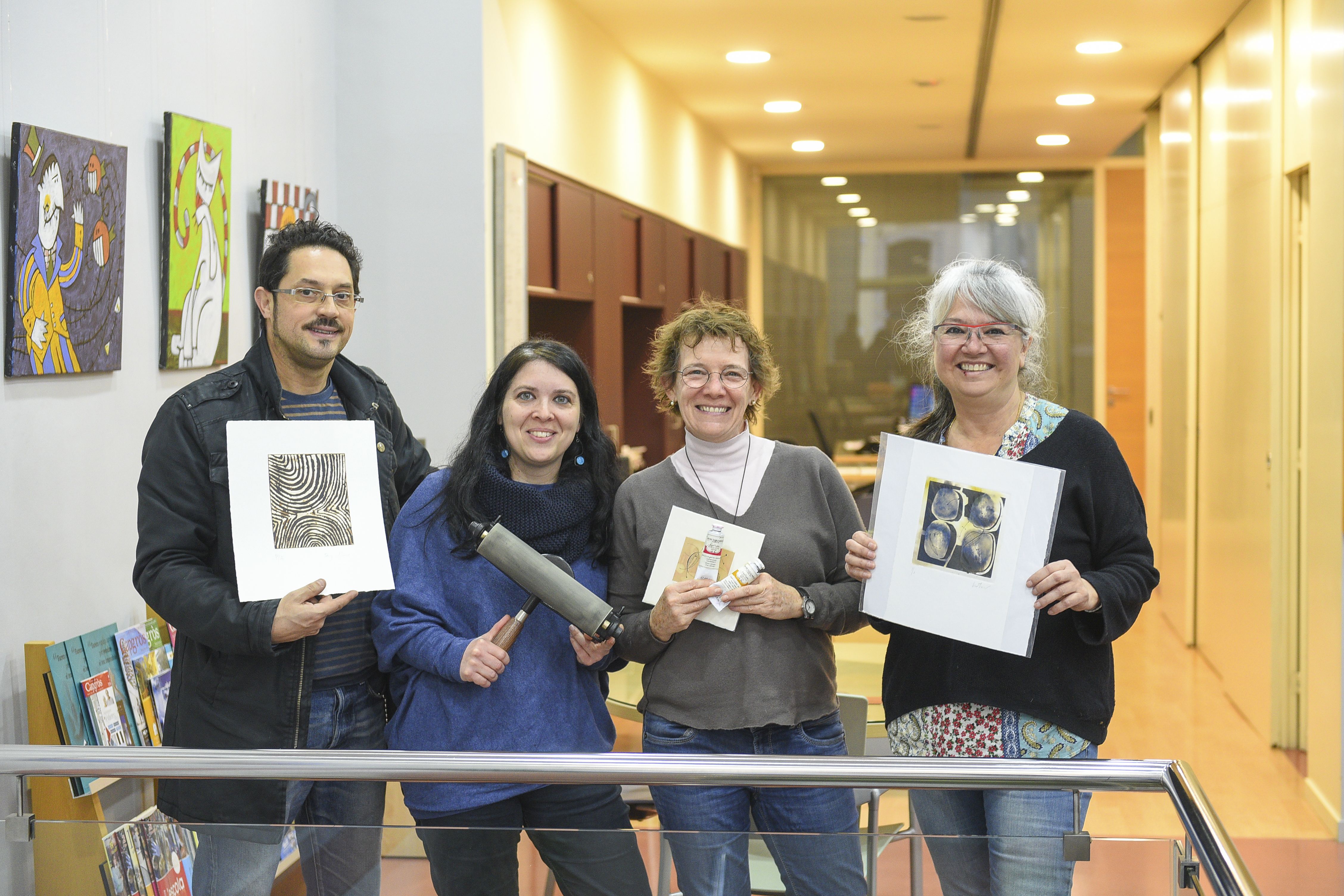 Cuatro integrantes del colectivo Tarlatana 17