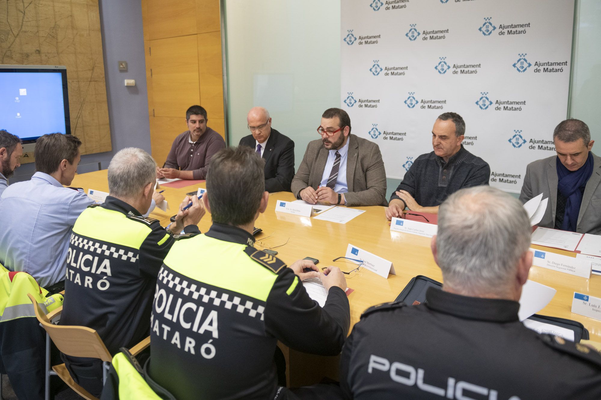 Un instante de la Junta local de Seguridad. Foto: R.Gallofré