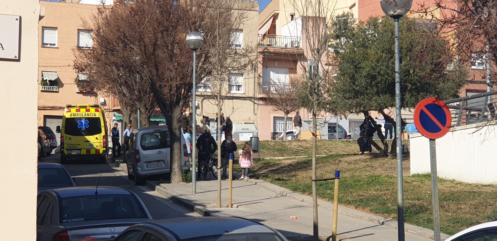 Despliegue policial a Cerdanyola. Foto: Cerdanyola Directo
