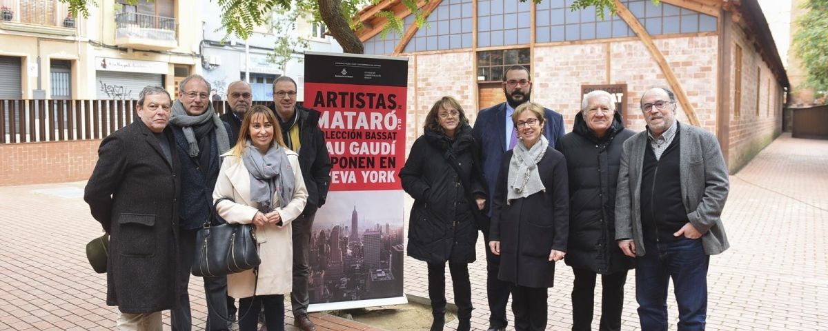 Presentació de la iniciativa, a la Nau Gaudí, amb els artistes implicats. Foto. R. G. 