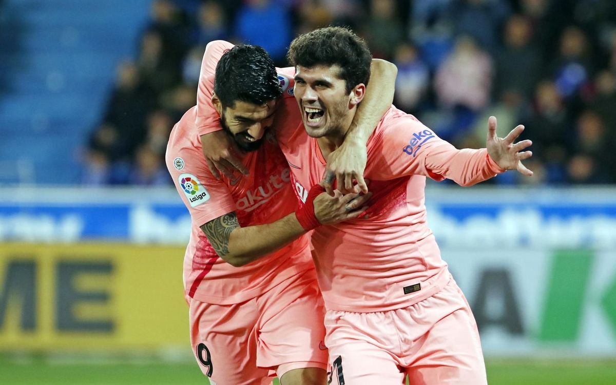 Celebració del gol. Foto: FCBarcelona