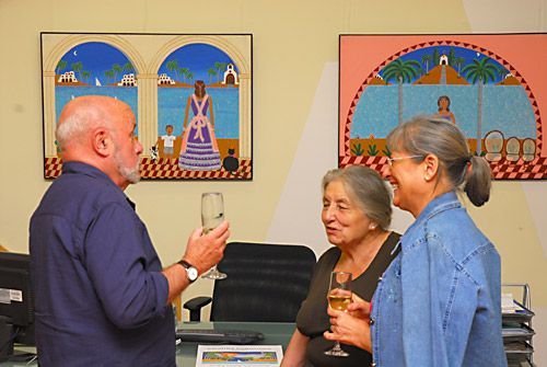 Cristina Fonollosa a la inauguració de la seva exposició Cristina Fonollosa a la inauguració de la seva exposició