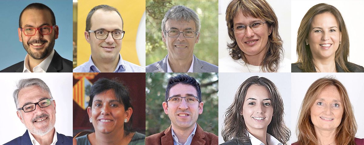 Los 10 candidatos y candidatas a la alcaldía de Mataró.