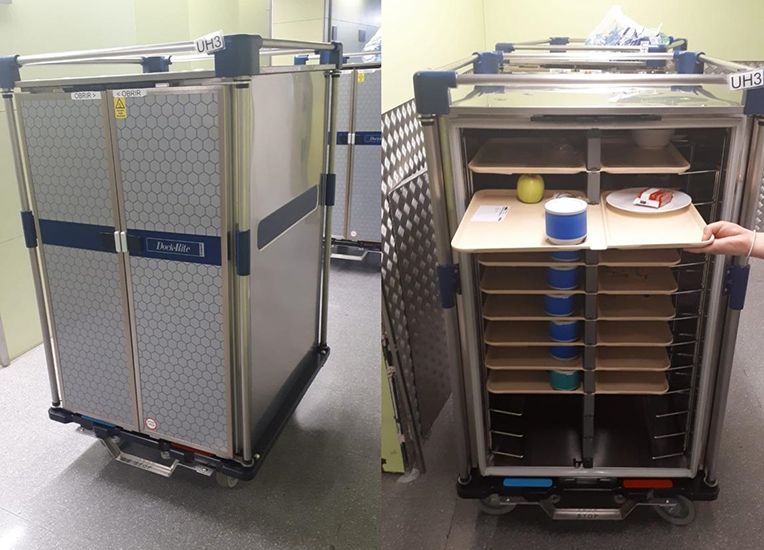 Los nuevos carros de comer del Hospital