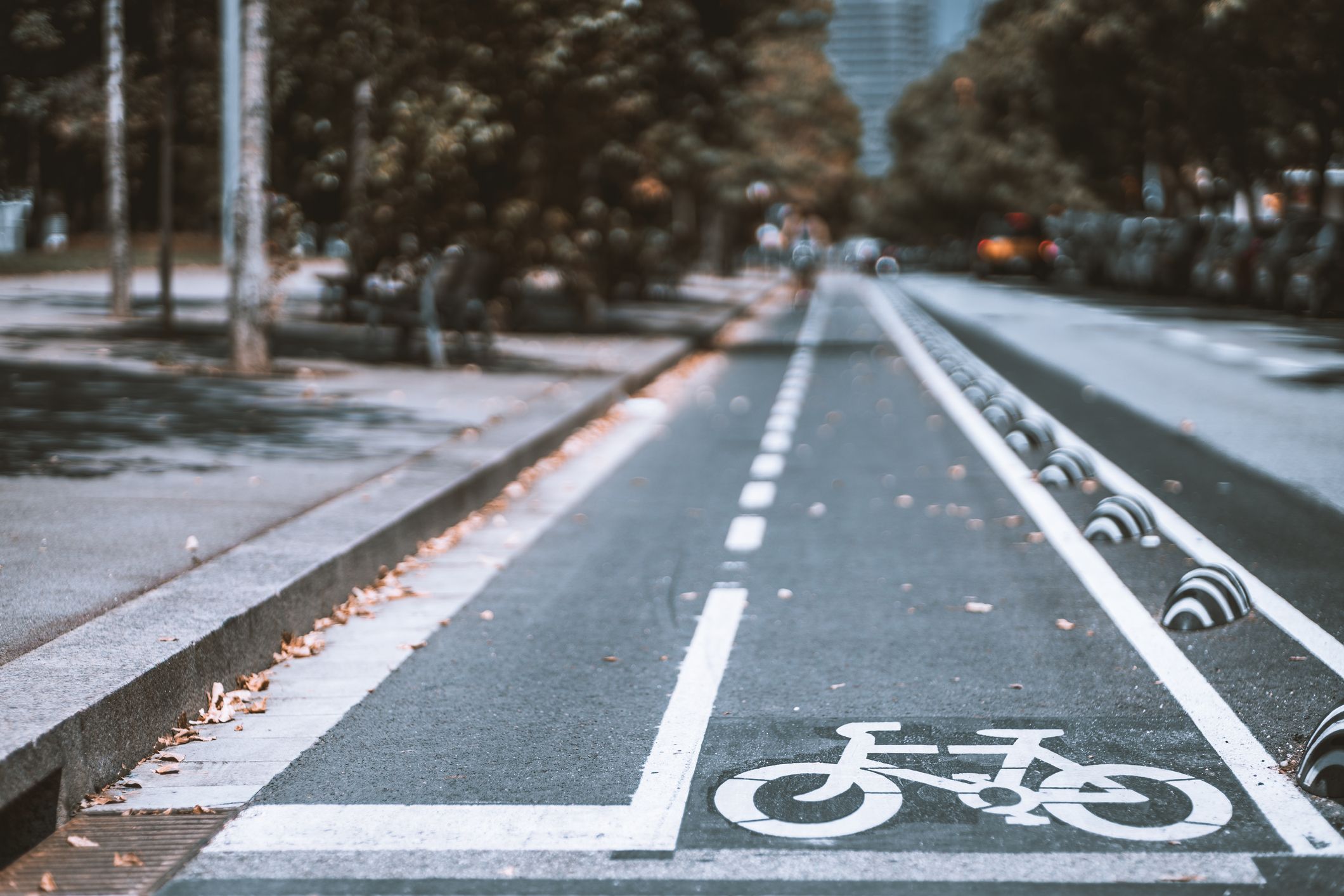 Imatge d'arxiu d'un carril bici